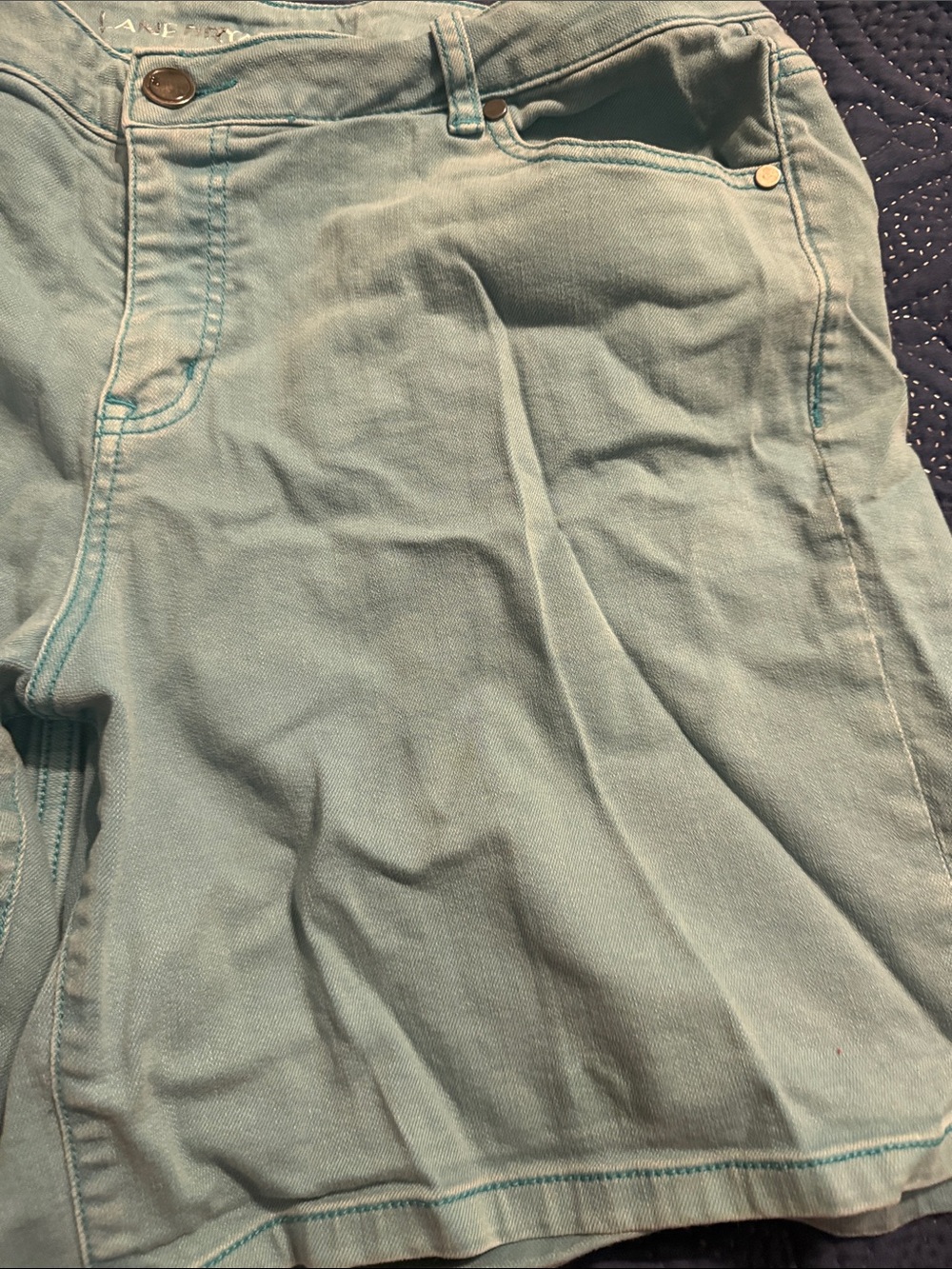 Lane Bryant Light Aqua Denim Shorts - Picture 4 of 13